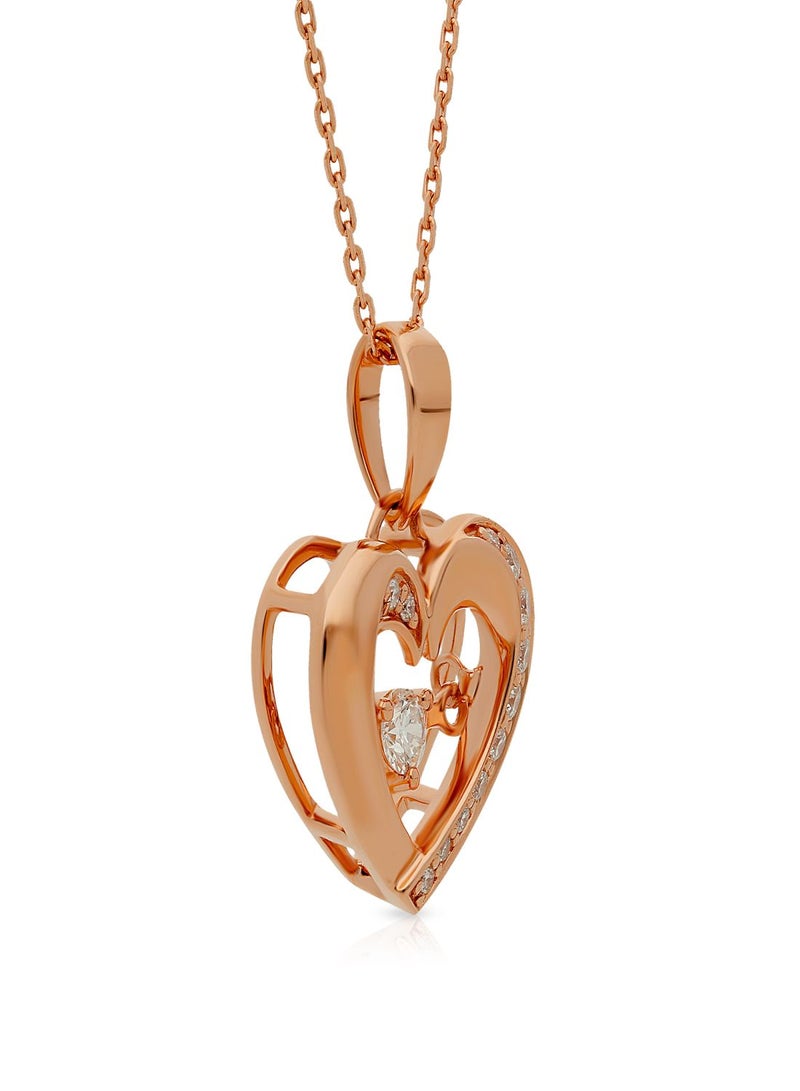 Malabar Gold and Diamonds 18 Karat 750 Purity Mine Diamond Pendant MPRGHTH022PN1 - Image 2